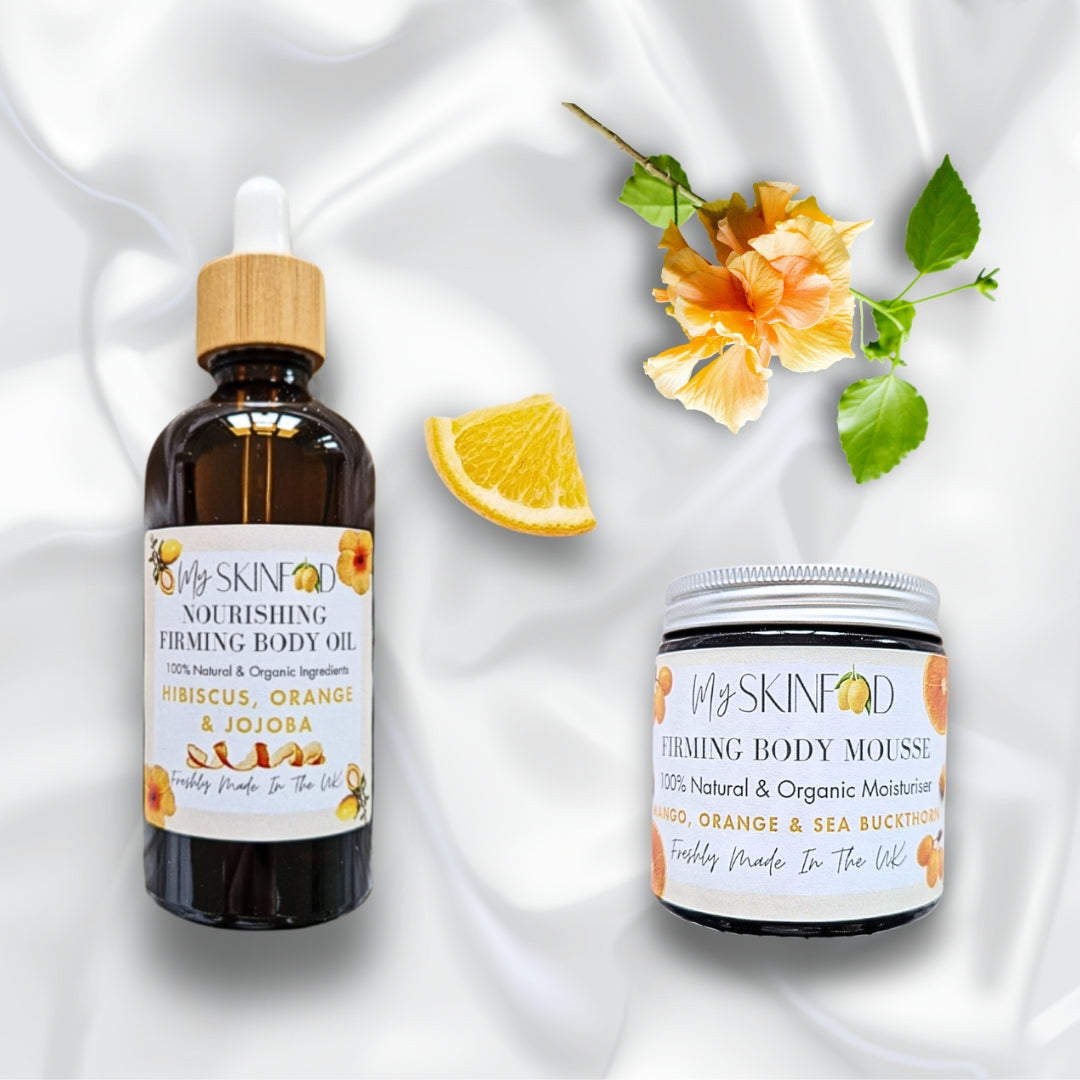 Vit C Nourish & Firm Body Oil & Moisturiser. Jojoba, Hibiscus & Orange