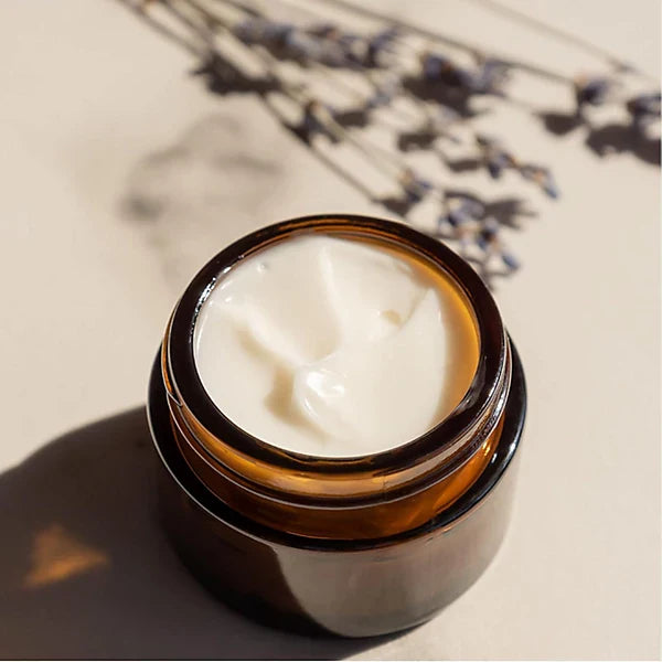 My Skinfood natural waterless skincare amber glass jar