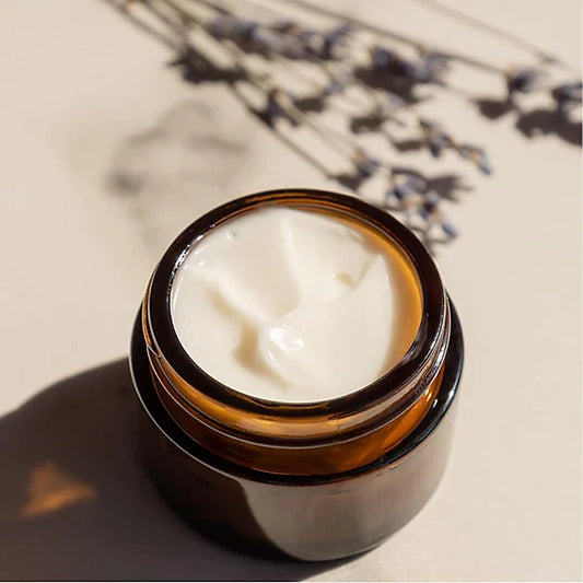 My Skinfood natural waterless skincare amber glass jar