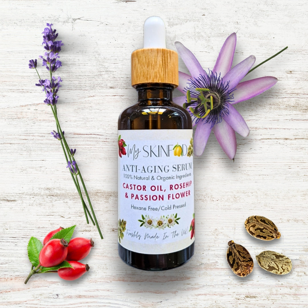 Castor Oil, Rosehip, Passion Flower Anti-Aging Serum 50ml