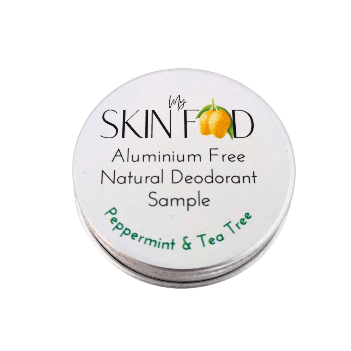 Travel Sized Peppermint & Tea Tree Natural Deodorant 15ml