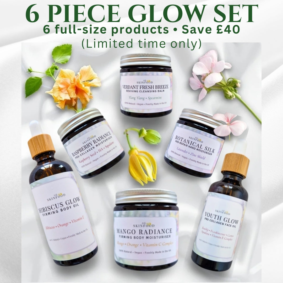 Complete 6 Peice Glow Set • Full Skincare Collection • £100 (Worth £140) My Skinfood