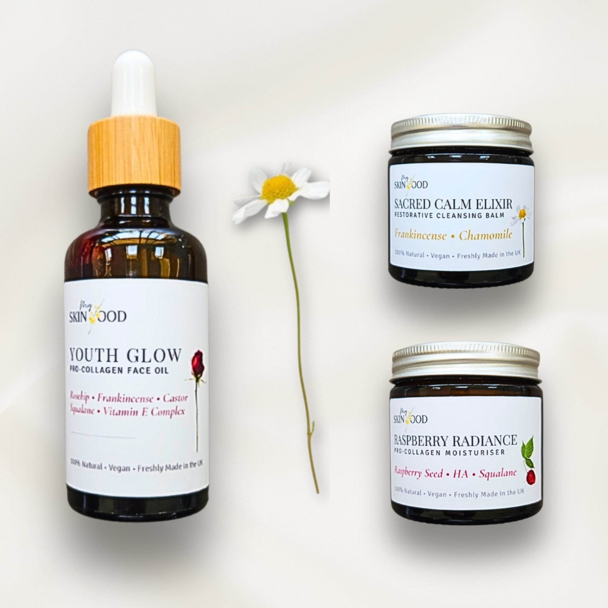 Youth Glow Trio –
Cleanse • Nourish • Moisturise Skincare Set My Skinfood