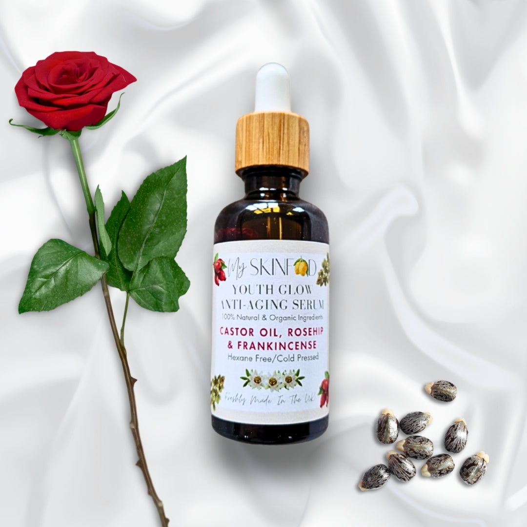Youth Glow Anti Ageing Serum — Castor, Rosehip & Frankincense (50ml)