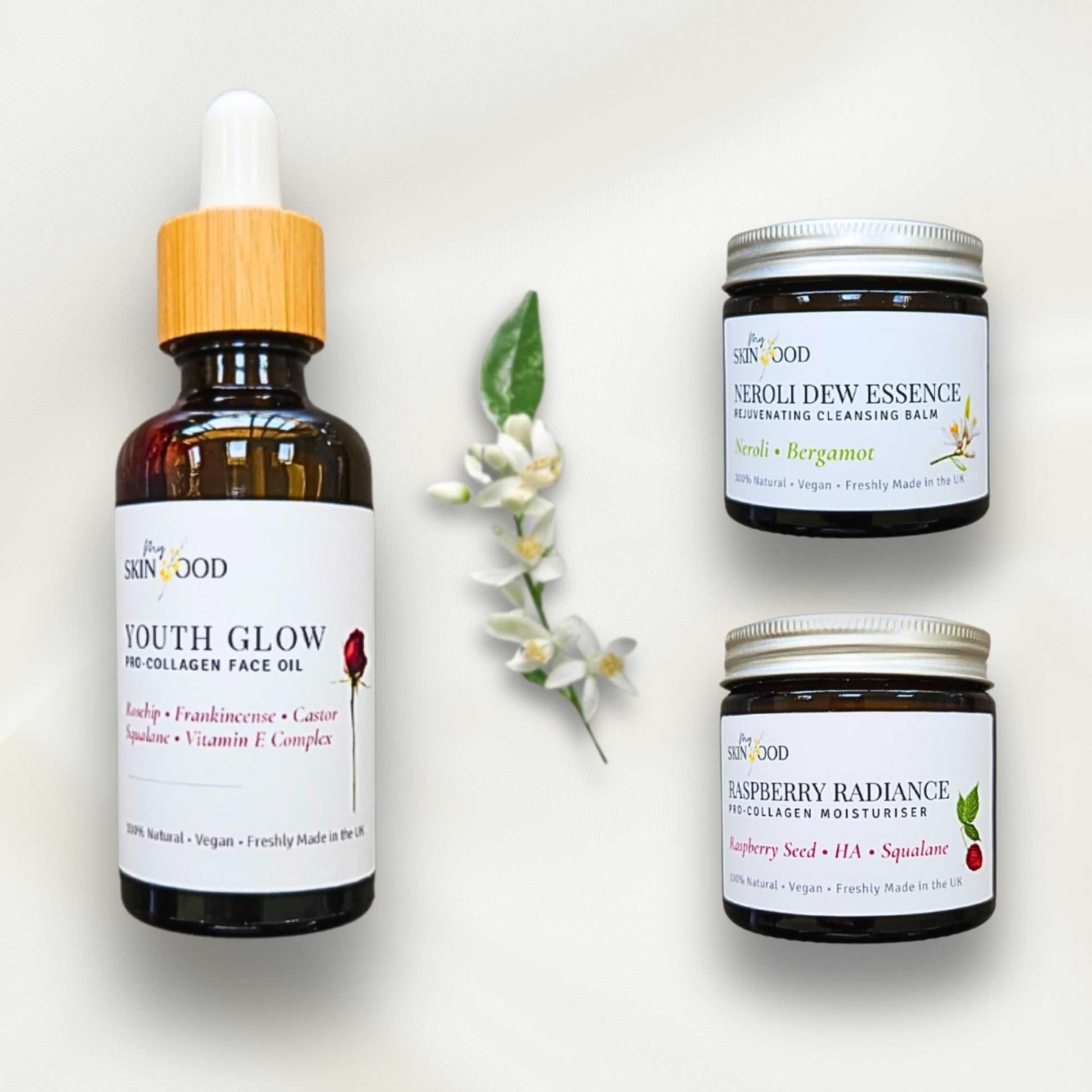 Youth Glow Trio –
Cleanse • Nourish • Moisturise Skincare Set My Skinfood