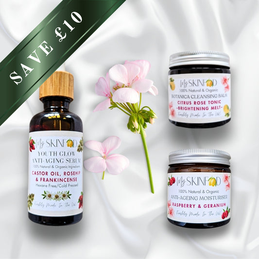 Youth Glow Trio –
Cleanse • Nourish • Moisturise Skincare Set My Skinfood