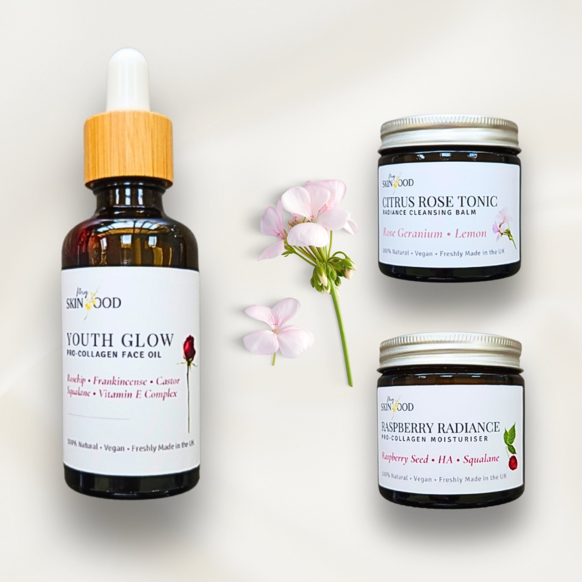 Youth Glow Trio –
Cleanse • Nourish • Moisturise Skincare Set My Skinfood